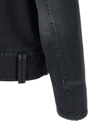 Gray Cotton Denim Jacket