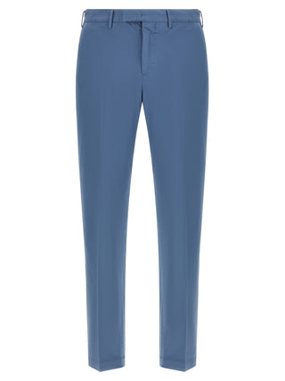Pantalones casuales de algodón azul