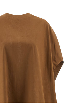 Brown Cotton Long Dress