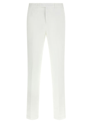 Pantalones de vestir de algodón blanco