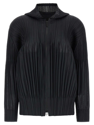 Black Polyester Cardigan