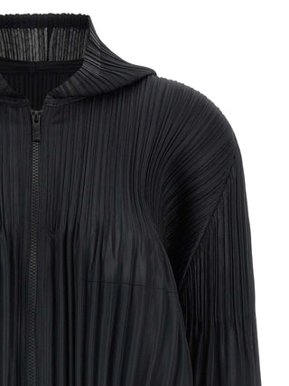 Black Polyester Cardigan