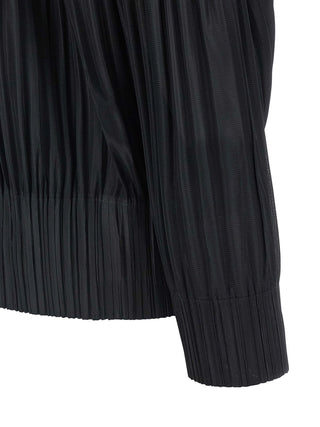 Black Polyester Cardigan