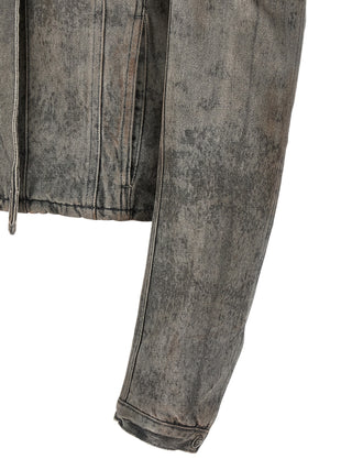 Gray Cotton Denim Jacket