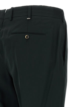 Black Virgin Wool Pants