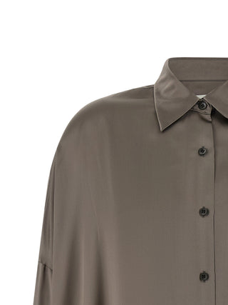 Gray Silk Blouse