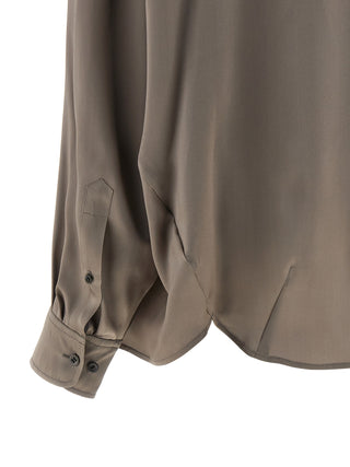 Gray Silk Blouse