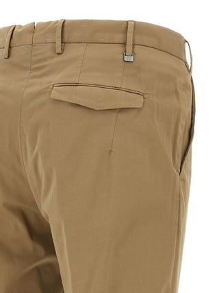Brown Cotton Dress Pants