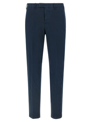 Pantalones casuales de algodón azul