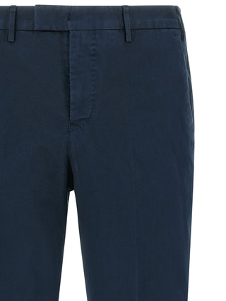 Pantalones casuales de algodón azul
