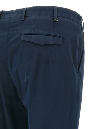 Pantalones casuales de algodón azul