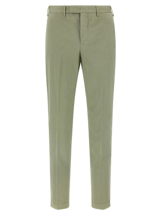 Pantalones casuales bicolor de algodón