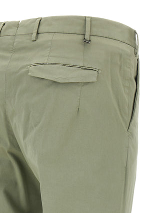 Bicolor Cotton Casual Pants