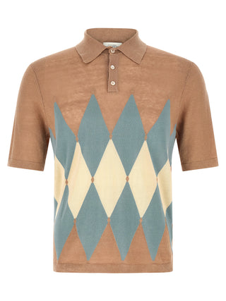 Beige Linen Polo Shirt
