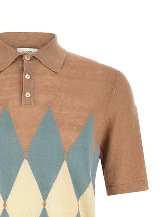 Beige Linen Polo Shirt