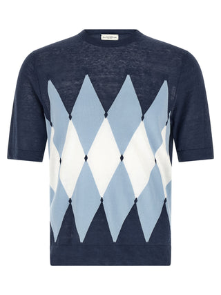 Blue Linen T-Shirt