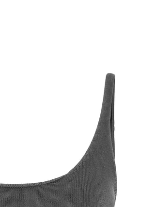 Gray Cotton Sport Bra