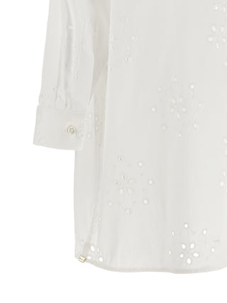 Blusa de algodón blanca