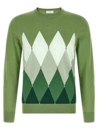 Bicolor Cotton Cardigan