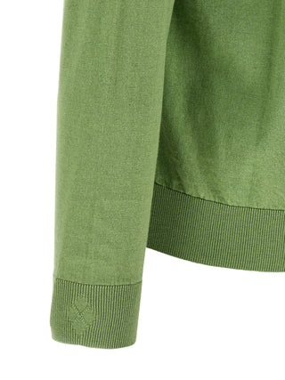 Bicolor Cotton Cardigan