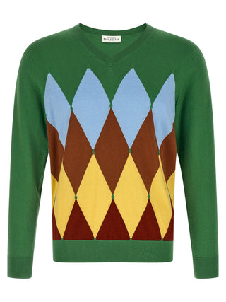 Bicolor Cotton Cardigan