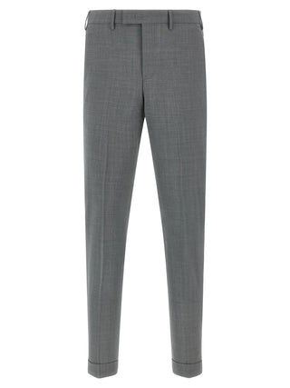 Gray Virgin Wool Dress Pants