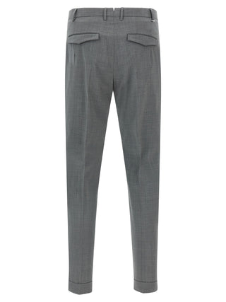 Gray Virgin Wool Dress Pants
