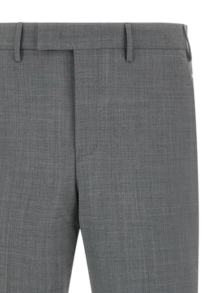 Gray Virgin Wool Dress Pants
