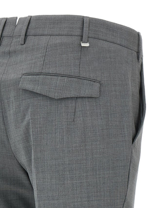 Gray Virgin Wool Dress Pants