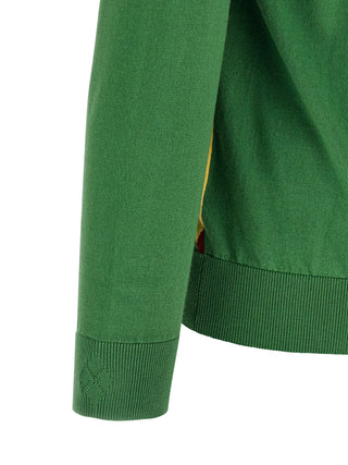 Bicolor Cotton Cardigan