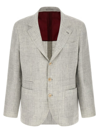 Beige Linen Blazer