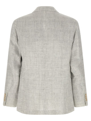 Beige Linen Blazer