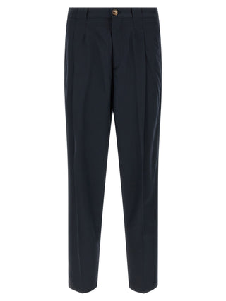 Blue Cotton Chino Pants