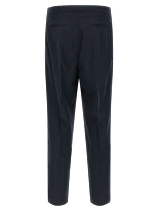 Blue Cotton Chino Pants