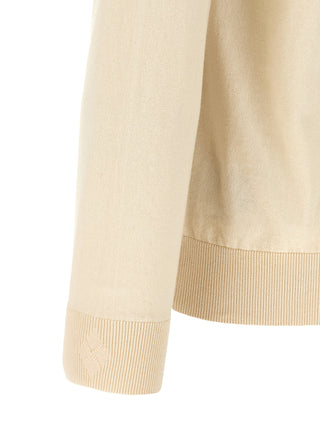 Beige Cotton Cardigan