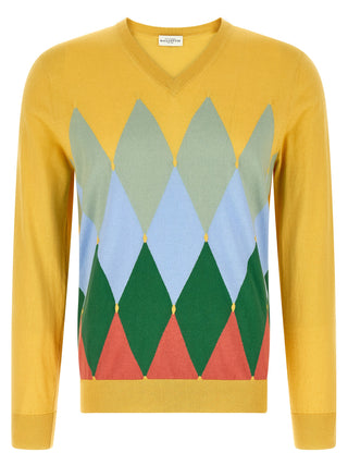 Bicolor Cotton Cardigan