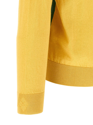 Bicolor Cotton Cardigan