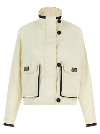 White Linen Full-Length Jacket
