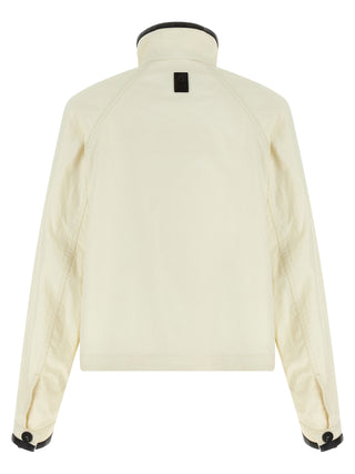 White Linen Full-Length Jacket