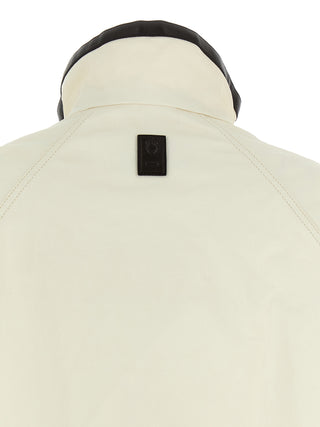 White Linen Full-Length Jacket
