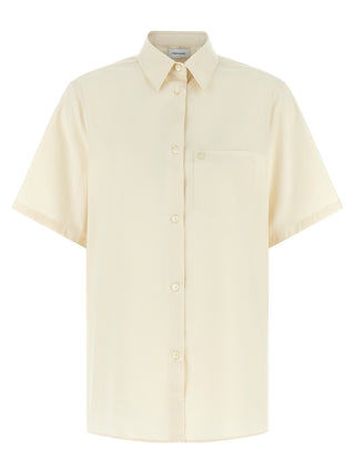 Blusa beige de algodón