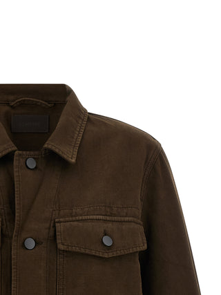 Brown Cotton Denim Jacket