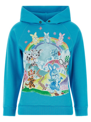 Blue Cotton Hoodie