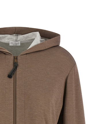 Brown Cotton Hoodie