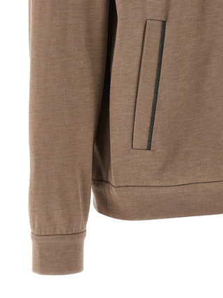 Brown Cotton Hoodie