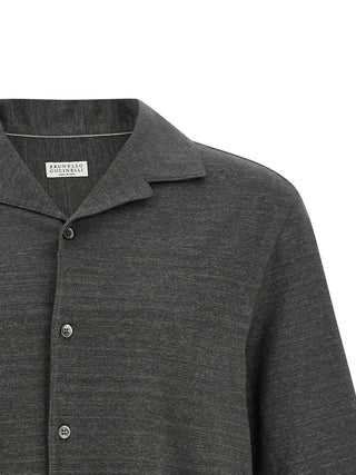Gray Linen Blouse