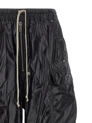 Black Nylon Cargo Pants