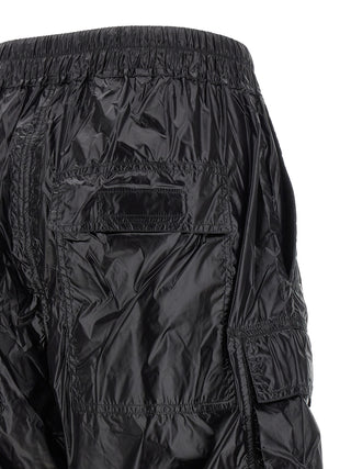 Black Nylon Cargo Pants
