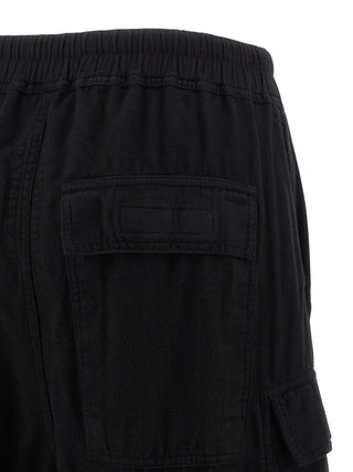 Pantalones cargo de algodón negro  