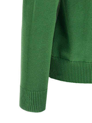 Bicolor Cotton Cardigan